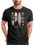 Herren T-Shirt California Surf Paradise Surfboards Grafik Foto Print Kalifornien USA Amerika Sommer Fashion Streetstyle Neverless®preview