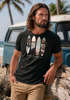 Herren T-Shirt California Surf Paradise Surfboards Grafik Foto Print Kalifornien USA Amerika Sommer Fashion Streetstyle Neverless®preview