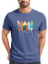 Herren T-Shirt California Surfboards Surfing Motiv Printshirt Brustprint Aufdruck Sommer Fashion Streetstyle Neverless®preview