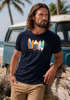 Herren T-Shirt California Surfboards Surfing Motiv Printshirt Brustprint Aufdruck Sommer Fashion Streetstyle Neverless®preview