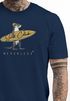 Herren T-Shirt California Surfing Otter mit Surfboard Grafik Surfer-Design Männer Printshirt Fashion Streetstyle Neverless®preview