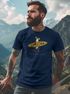 Herren T-Shirt California Surfing Otter mit Surfboard Grafik Surfer-Design Männer Printshirt Fashion Streetstyle Neverless®preview