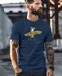 Herren T-Shirt California Surfing Otter mit Surfboard Grafik Surfer-Design Männer Printshirt Fashion Streetstyle Neverless®preview