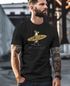 Herren T-Shirt California Surfing Otter mit Surfboard Grafik Surfer-Design Männer Printshirt Fashion Streetstyle Neverless®preview