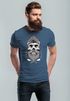 Herren T-Shirt Captain Skull Beard Totenkopf Bart Kapitän Slim Fit Neverless®preview