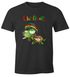 Herren T-Shirt Chillkröte Schildkröte Rastafrisur Joint Comic Stil Fun-Shirt Spruch lustig Moonworks®preview