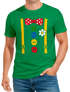 Herren T-Shirt Clownkostüm Aufdruck Fasching Karneval  Ersatz Verkleidung Last Minute Faschingskostüme Männer Funshirt Moonworks®preview