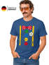 Herren T-Shirt Clownkostüm Aufdruck Fasching Karneval  Ersatz Verkleidung Last Minute Faschingskostüme Männer Funshirt Moonworks®preview