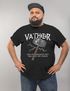 Herren T-Shirt cooler Papa Vathor Fun-Shirt Spruch lustig Thor Parodie Geschenk Papa Vatertag Moonworks®preview