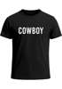 Herren T-Shirt Cowboy Fasching Karneval Fastnacht Faschingsshirt Last Minute Kostüm Verkleidung Fun-Shirt Moonworks®preview