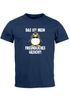 Herren T-Shirt Das ist mein freundliches Gesicht Vogel Pinguin Spruch Fun-Shirt Moonworks®preview