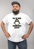 Herren T-Shirt Das ist mein freundliches Gesicht Vogel Pinguin Spruch Fun-Shirt Moonworks®preview