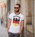 Herren T-Shirt Deutschland Fußball EM 2024 Bundesadler Bier Deutschlandshirt Deutschlandflagge Retro Moonworks®preview