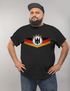 Herren T-Shirt Deutschland Fußball EM 2024 Deutschlandflagge Nationalfahne Wappen Adler Fanshirt Moonworks®preview