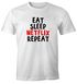 Herren T-Shirt Eat sleep Netflix repeat Fun-Shirt Spruch-Shirt Moonworks®preview