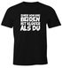 Herren T-Shirt Einer von uns beiden ist klüger als du Spruch ironisch Sarkasmus Fun-Shirt Partyshirt Moonworks®preview