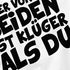 Herren T-Shirt Einer von uns beiden ist klüger als du Spruch ironisch Sarkasmus Fun-Shirt Partyshirt Moonworks®preview