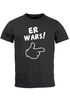 Herren T-Shirt Er wars Spruch Comic Hand Fun-Shirt Moonworks®preview