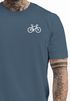 Herren T-Shirt Fahrrad Bike Printshirt Logo Aufdruck Radfahrer Outdoor Fashion Streetstyle Neverless®preview