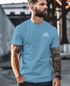 Herren T-Shirt Fahrrad Bike Printshirt Logo Aufdruck Radfahrer Outdoor Fashion Streetstyle Neverless®preview