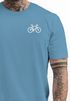 Herren T-Shirt Fahrrad Bike Printshirt Logo Aufdruck Radfahrer Outdoor Fashion Streetstyle Neverless®preview