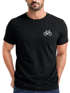 Herren T-Shirt Fahrrad Bike Printshirt Logo Aufdruck Radfahrer Outdoor Fashion Streetstyle Neverless®preview