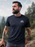 Herren T-Shirt Fahrrad Bike Printshirt Logo Aufdruck Radfahrer Outdoor Fashion Streetstyle Neverless®preview