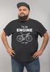 Herren T-Shirt Fahrrad Sprüche I'm the Engine Bike Rad Fun-Shirt Spruch lustig Moonworks®preview