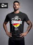 Herren T-Shirt Fan-Shirt WM Deutschland Germany Fußball Weltmeisterschaft Moonworks®preview