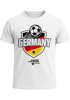 Herren T-Shirt Fan-Shirt WM Deutschland Germany Fußball Weltmeisterschaft Moonworks®preview