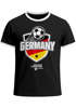 Herren T-Shirt Fan-Shirt WM-Shirt Badge Germany Deutschland Flagge Fußball Weltmeisterschaft 2026 Retro Fan-Trikot Moonworks®preview