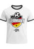 Herren T-Shirt Fan-Shirt WM-Shirt Badge Germany Deutschland Flagge Fußball Weltmeisterschaft 2026 Retro Fan-Trikot Moonworks®preview