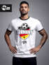 Herren T-Shirt Fan-Shirt WM-Shirt Badge Germany Deutschland Flagge Fußball Weltmeisterschaft 2026 Retro Fan-Trikot Moonworks®preview