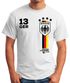 Herren T-Shirt Fanshirt Deutschland Trikot EM WM Fußball Germany MoonWorks®preview