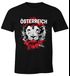 Herren T-Shirt Fanshirt EM WM Österreich Löwe Flagge Austria Fußball MoonWorks®preview