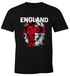 Herren T-Shirt Fanshirt England Fußball EM WM Löwe Flagge Lion MoonWorks®preview