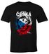 Herren T-Shirt Fanshirt Česká republika Fußball EM WM Löwe Tschechien MoonWorks®preview