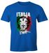 Herren T-Shirt Fanshirt Italien Fußball EM WM Löwe Flagge Italy Lion MoonWorks®preview