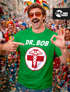 Herren T-Shirt Fasching Karneval Arzt Dr Bob Kostüm Faschingskostüme Männer Funshirt Moonworks®preview