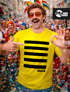 Herren T-Shirt Fasching Karneval - Biene  -Kostüm-Ersatz Verkleidung als Maja Willi Last Minute Faschingskostüme Männer Funshirt Moonworks®preview
