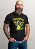 Herren T-Shirt Fasching Karneval - Bier Spruch T-Rex -Kostüm-Ersatz Verkleidung Last Minute Faschingskostüme Männer Funshirt Moonworks®preview