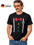 Herren T-Shirt Fasching Karneval Clown Kostüm-Ersatz Verkleidung Last Minute Faschingskostüme Männer Moonworks®preview