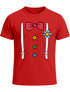 Herren T-Shirt Fasching Karneval Clown Kostüm-Ersatz Verkleidung Last Minute Faschingskostüme Männer Moonworks®preview