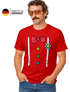 Herren T-Shirt Fasching Karneval Clown Kostüm-Ersatz Verkleidung Last Minute Faschingskostüme Männer Moonworks®preview