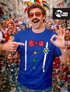 Herren T-Shirt Fasching Karneval Clown Kostüm-Ersatz Verkleidung Last Minute Faschingskostüme Männer Moonworks®preview