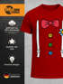 Herren T-Shirt Fasching Karneval Clown Kostüm-Ersatz Verkleidung Last Minute Faschingskostüme Männer Moonworks®preview