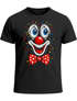 Herren T-Shirt Fasching Karneval - Clowngesicht -Kostüm-Ersatz Verkleidung Last Minute Faschingskostüme Printshirt Männer Funshirt Moonworks®preview
