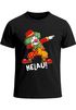 Herren T-Shirt Fasching Karneval Dabbing Clown Kostüm-Ersatz Last Minute Faschingskostüme Männer Funshirt Moonworks®preview