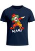 Herren T-Shirt Fasching Karneval Dabbing Clown Kostüm-Ersatz Last Minute Faschingskostüme Männer Funshirt Moonworks®preview