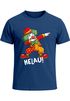 Herren T-Shirt Fasching Karneval Dabbing Clown Kostüm-Ersatz Last Minute Faschingskostüme Männer Funshirt Moonworks®preview